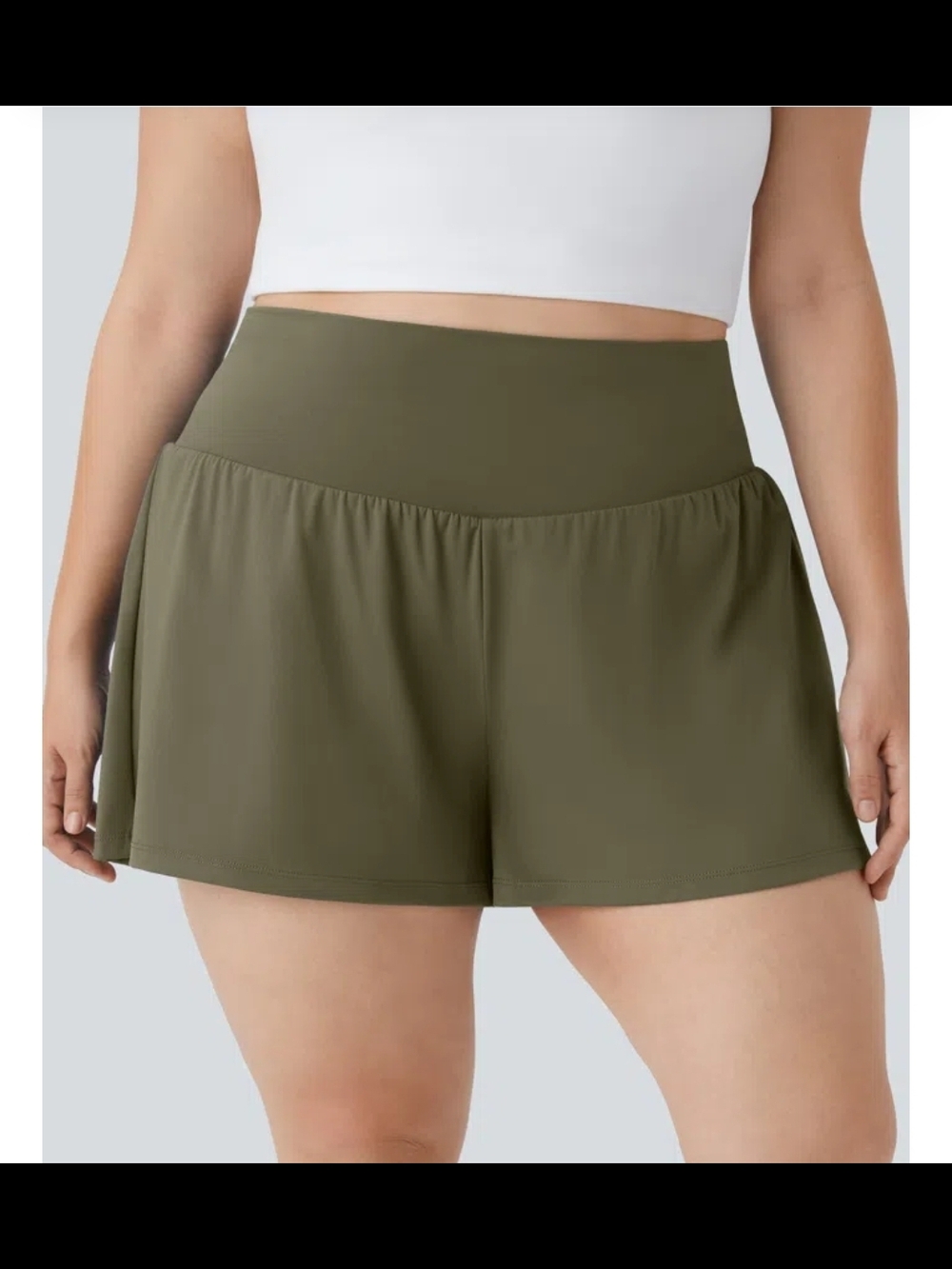 HALARA Olive Green Active Skort